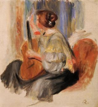 皮埃爾 奧古斯特 雷諾阿 Woman with Guitar 皮埃爾 奧古斯特 雷諾阿 Woman with Guitar